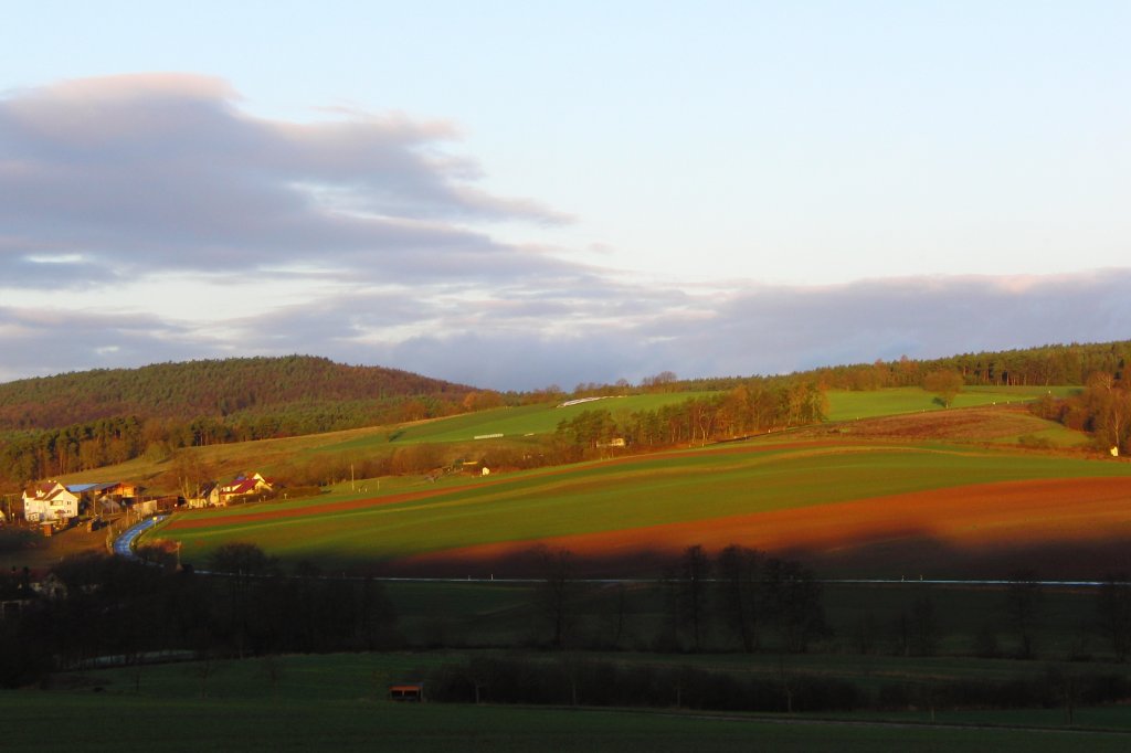 Teilansicht vom Dorf Bischwind a.R. bei Ebern