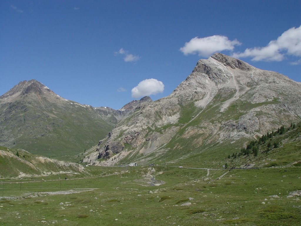 Unterwegs mit der Albula Bahn von Thusis nach St. Moritz am 09.07.2008