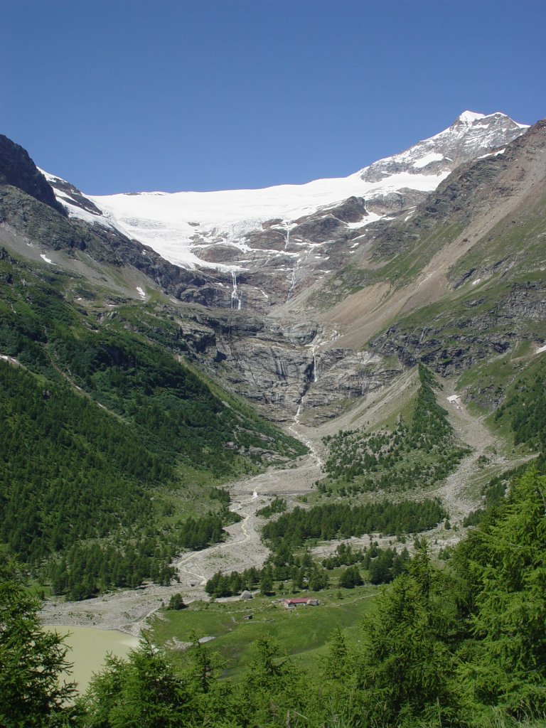 Unterwegs mit der Bernina Bahn von St. Moritz nach Tirano am 10.07.2008