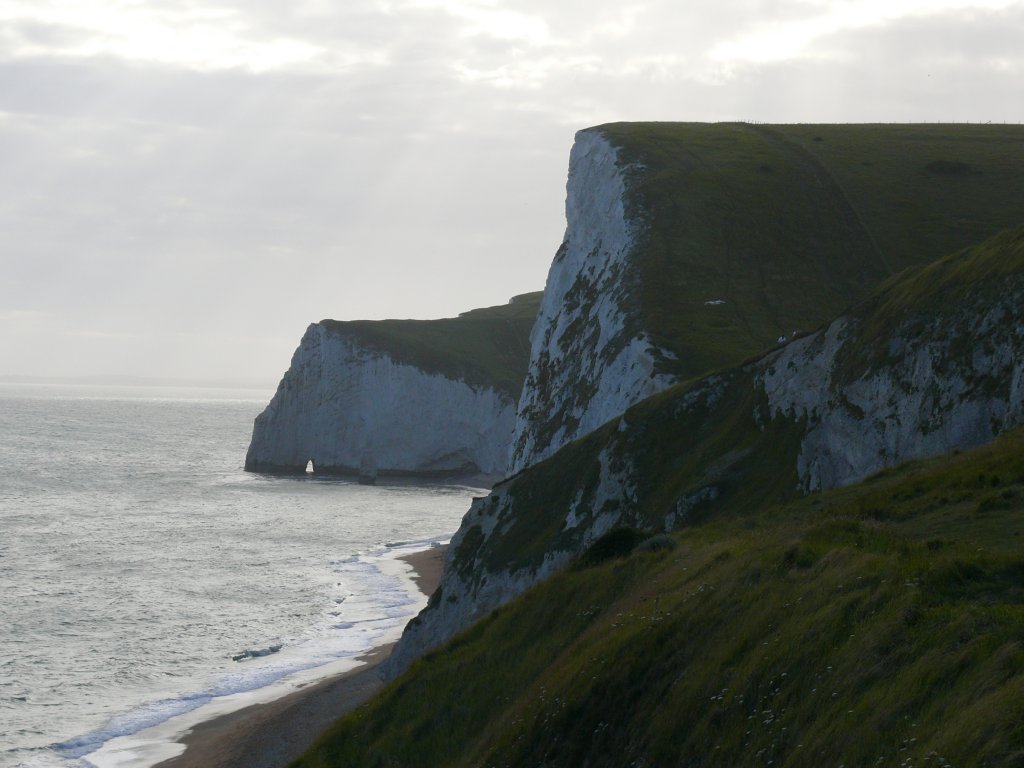 West Lulworth, Kreidefelsen bei Durdle Door am 12.07.2009