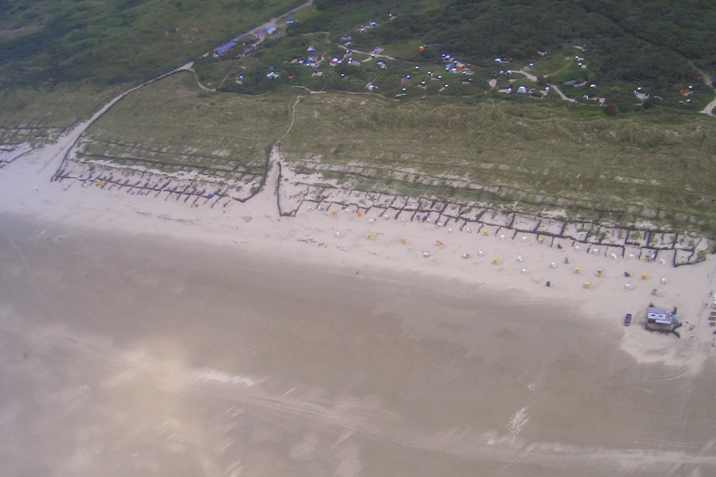 Weststrand von Borkum aus der Luft (10.08.07)