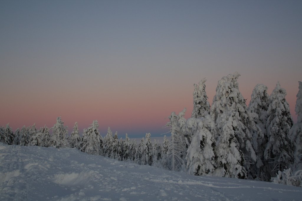 Winterabendzauber auf dem Fichtelberg am 22.01.10. 