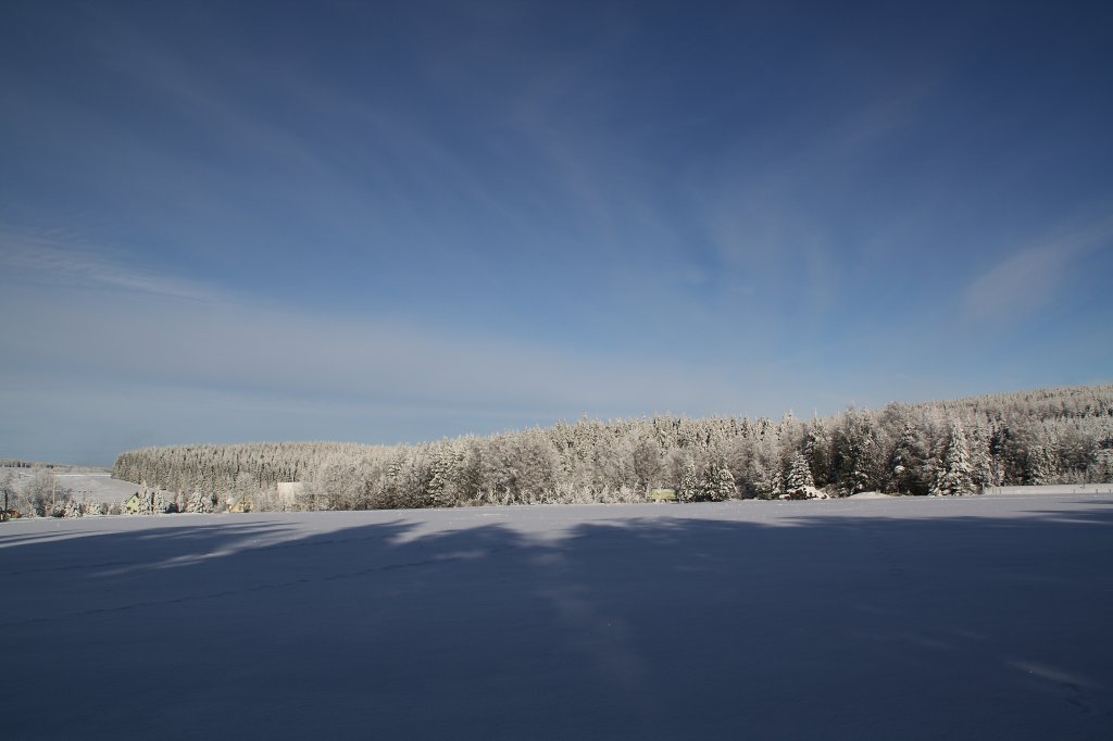 Winterabendzauber bei Hammerunterwiesenthal am 27.01.10. 