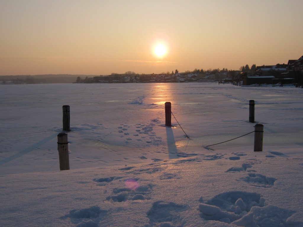 Winterstimmung am Malchower See. 06.02.2010