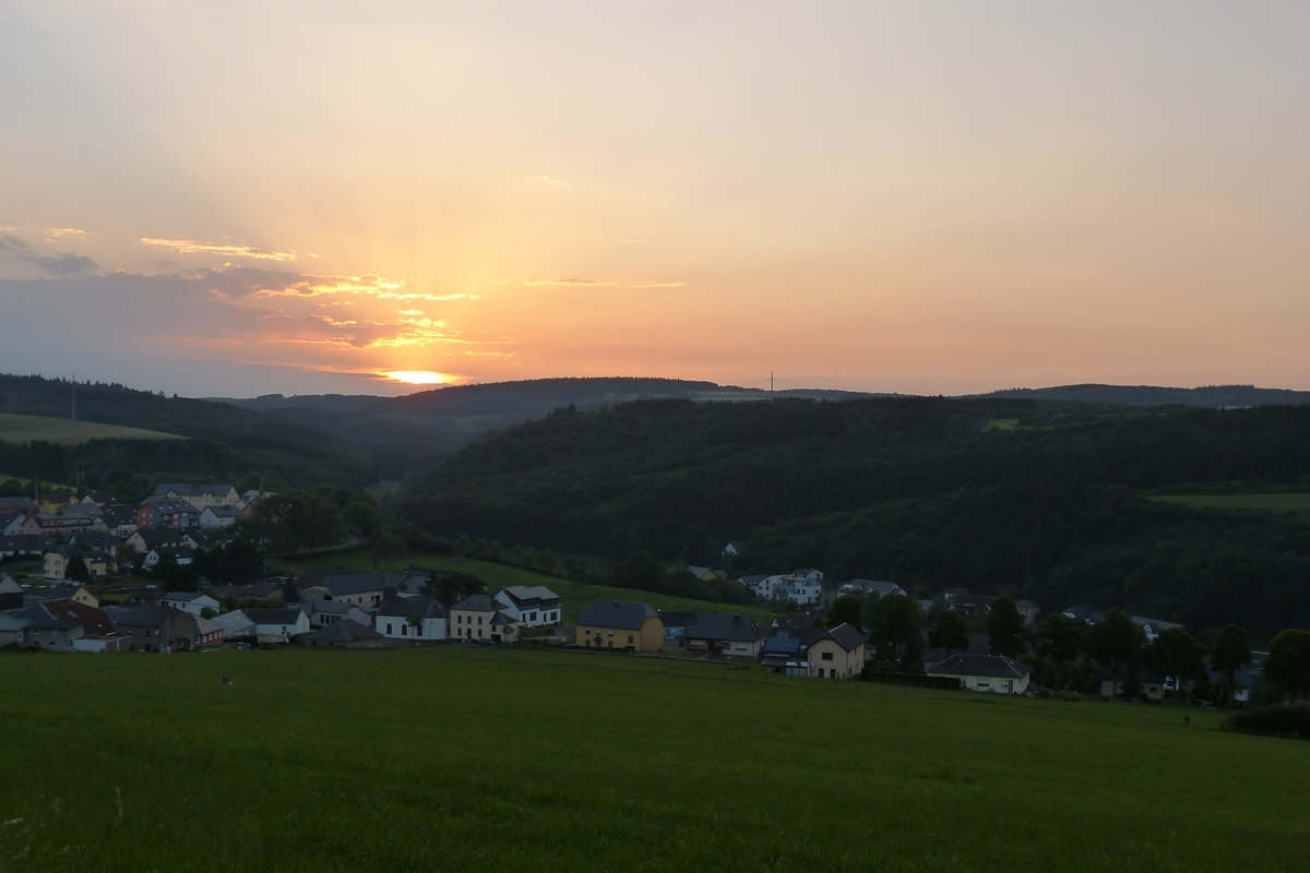 . Abendstimmung in Erpeldange. 08.06.2014 (Hans)