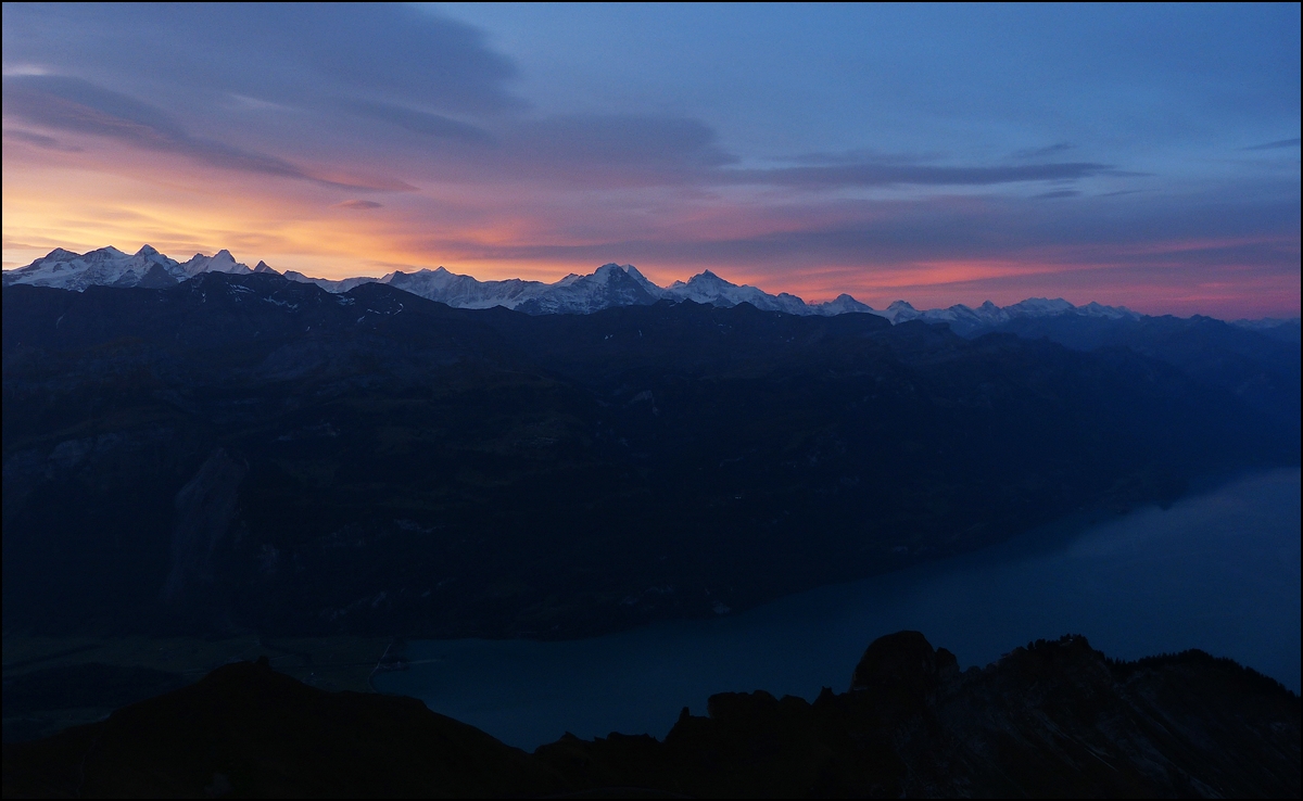 . Sonnenaufgang am Brienzer Rothorn. 28.09.2013 (Jeanny)