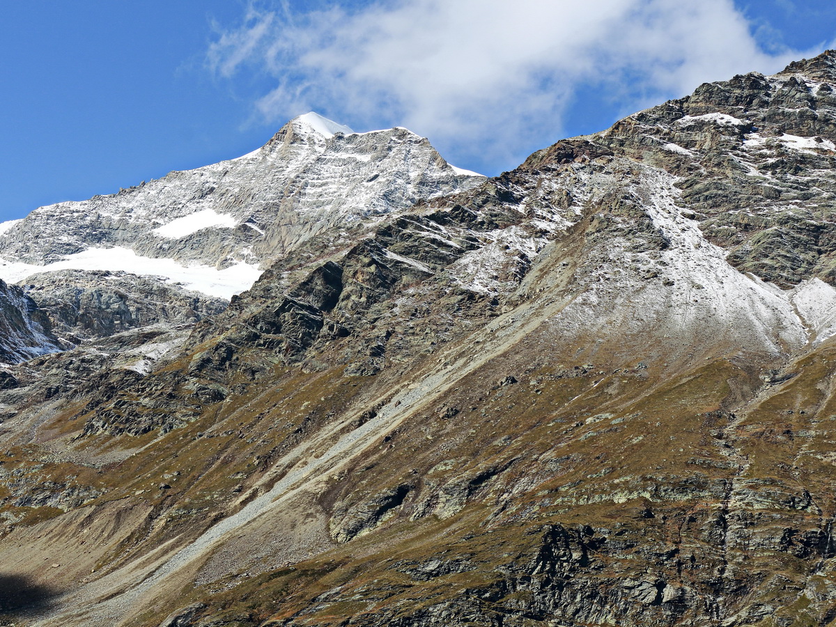 10. Oktober 2019 Landschaft bei der Weiterfahrt in Richtung Tirano.