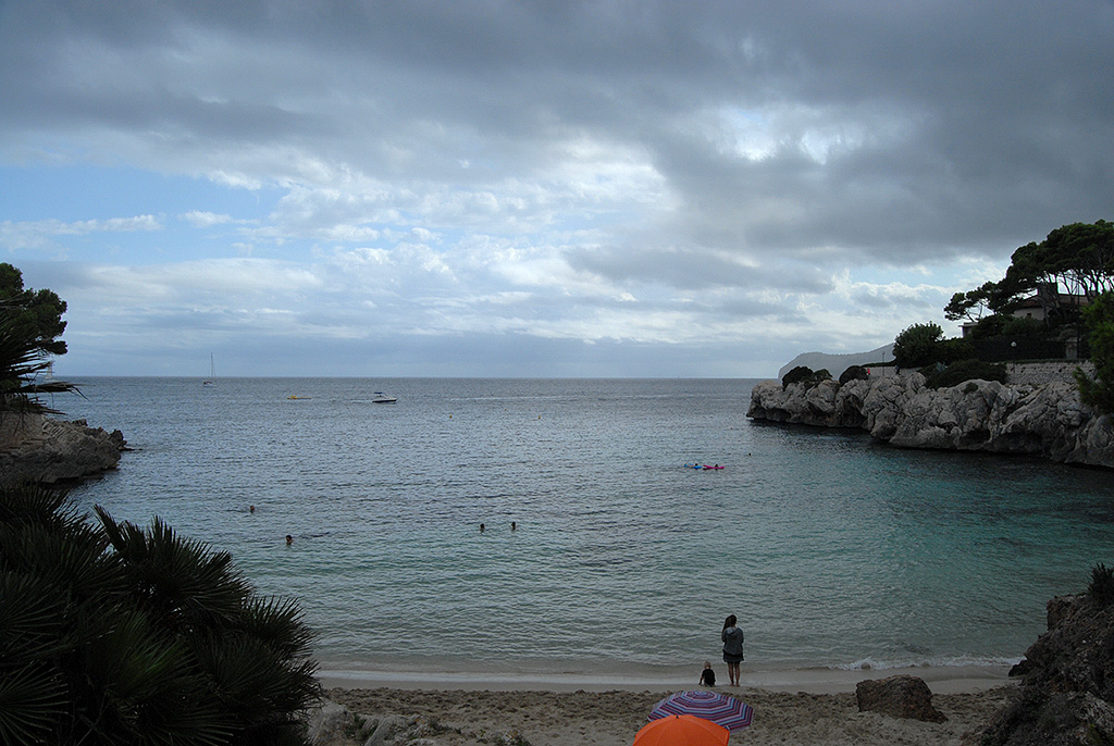 19.09.2017 Cala Gat Playa - eine sehr schöne Badebucht bei ungewoht durchwachsenem Wetter auf der Sonneninsel Mallorca