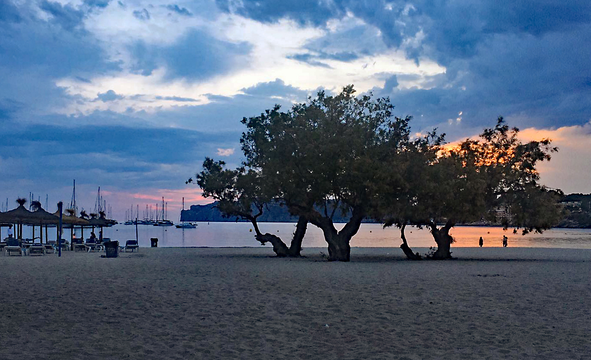 Abendstimmung an der  Platja de Santa Ponca  auf Mallorca - 30.06.2018