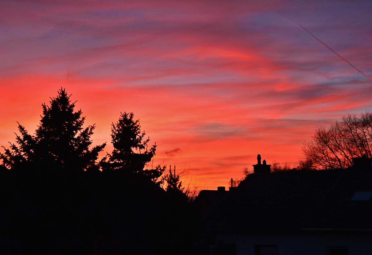 Abendstimmung bei Euskirchen - 08.11.2015