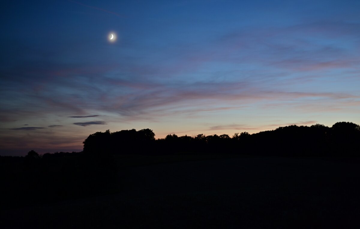 Abendstimmung bei Reichenbuch am Abend des 2.8.2022.