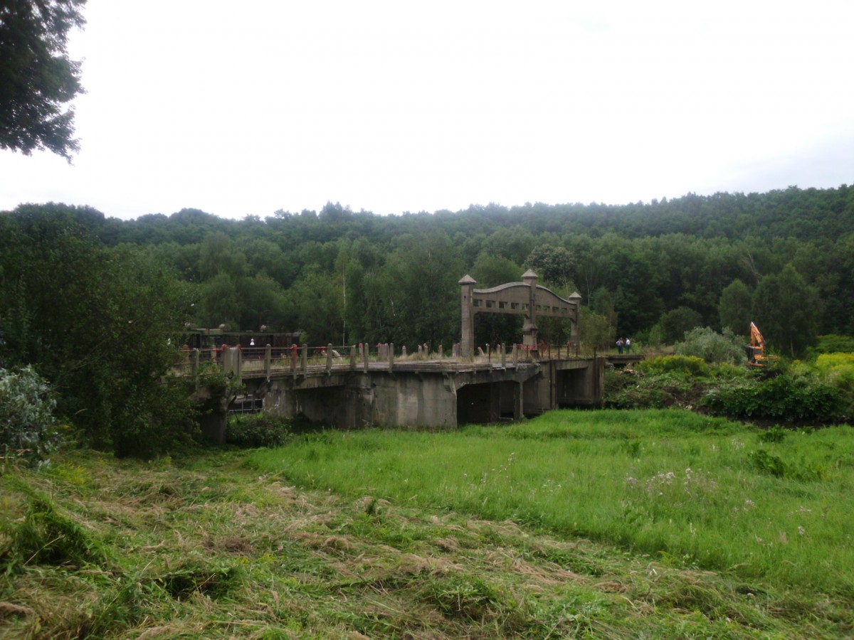 Alte Grenzbrücke in Hirschfelde kurz vor dem Abriss am 19.08.2013