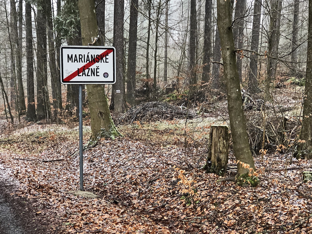 Am Ende der Goethe Route in Marienbad am 24. Februar 2020.