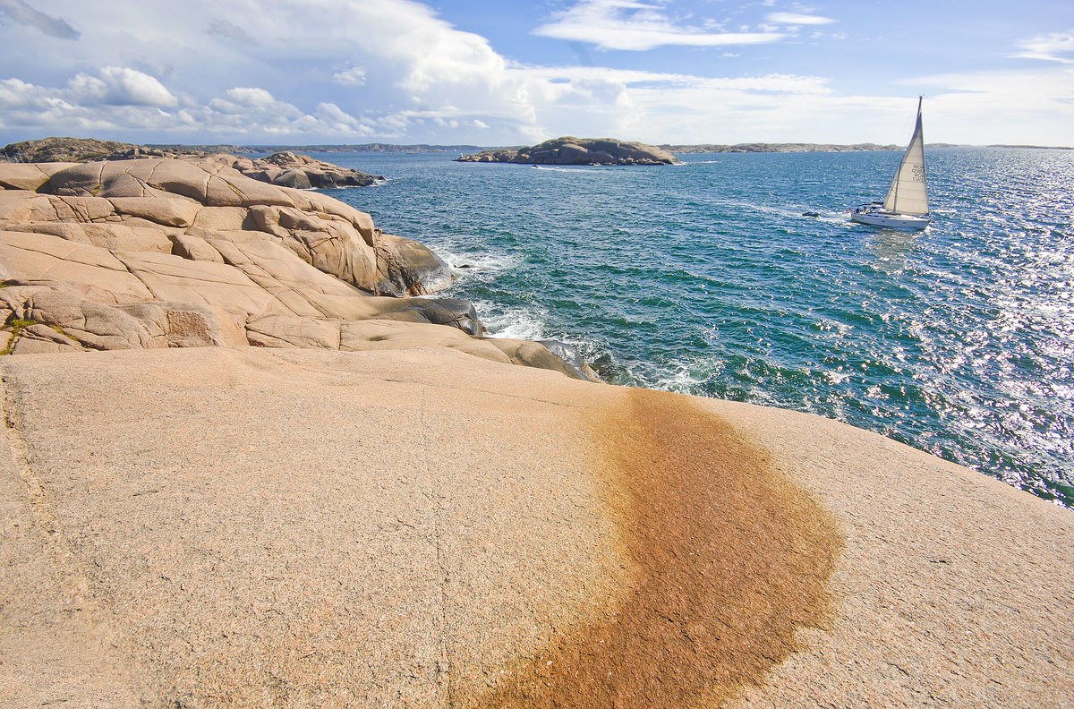 Am Kålhagen auf der Schereninsel Hållö westlich von Smögen in Schweden. Aufnahme: 2. August 2017.