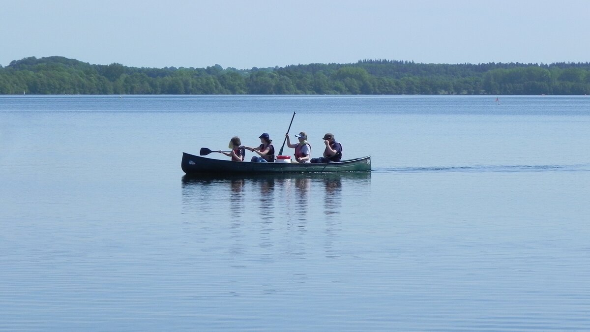 Am Plöner See am 29.05.2023. Der Große Plöner See, auch nur Plöner See, ist mit gut 28 km² der größte See in Schleswig-Holstein und der zehntgrößte See in Deutschland. Er erstreckt sich südwestlich der Stadt Plön, die an seinem Ufer liegt. (Wikipedia)