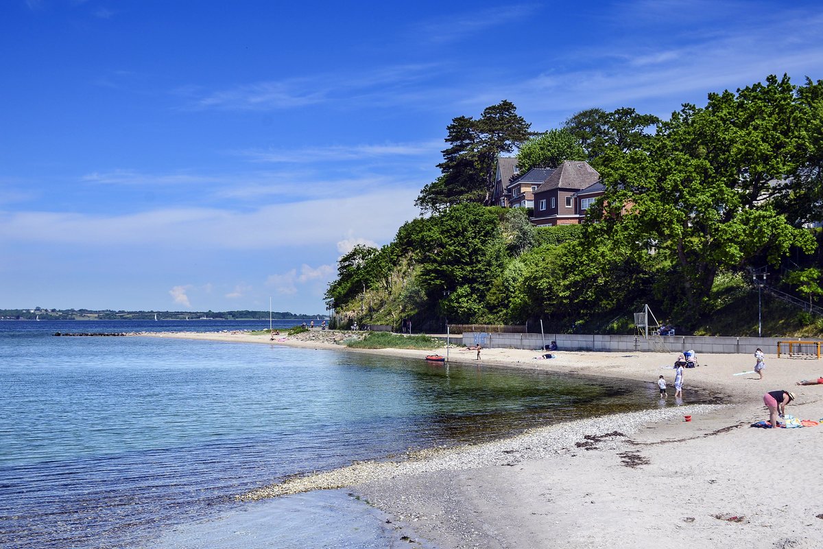 Am Strand vor Sandwig (Glücksburg). Aufnahme: 3. Juni 2020.