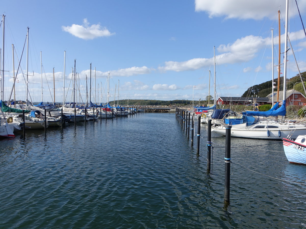 Am Yachthafen in der Egensvig Bucht bei Ronde (24.09.2020)