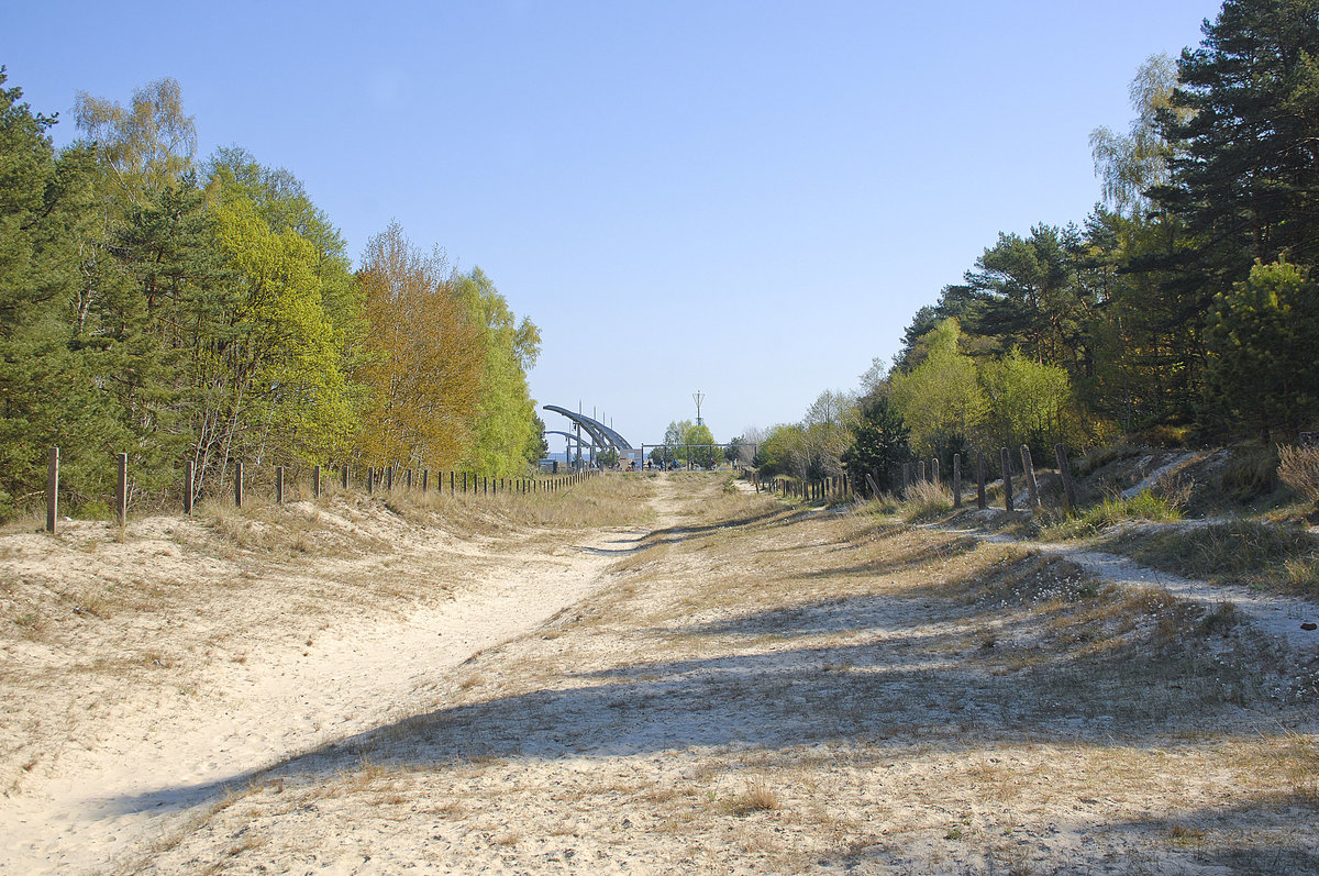 An der deutsch-polnischen Grenze westlich von Świnoujście (Swinemünde). Aufnahmedatum: 6. Mai 2016.