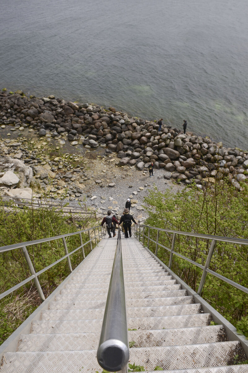 An der Küste von Stevns Klint auf der Insel Seeland. Aufnahme: 15. Mai 2021.