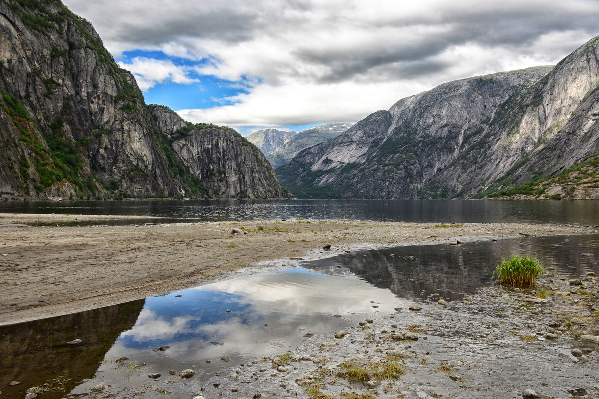An der Osafjord in Norwegen. Aufnahme: 9. Juli 2018.