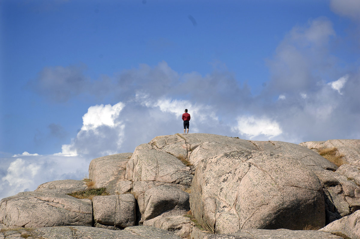 Auf dem Kålhagshuvudet der Insel Hållö an der Bohusläner Schärenküste zwischen Göteborg und der norwegischen Grenze.
Aufnahme: 2. August 2017.