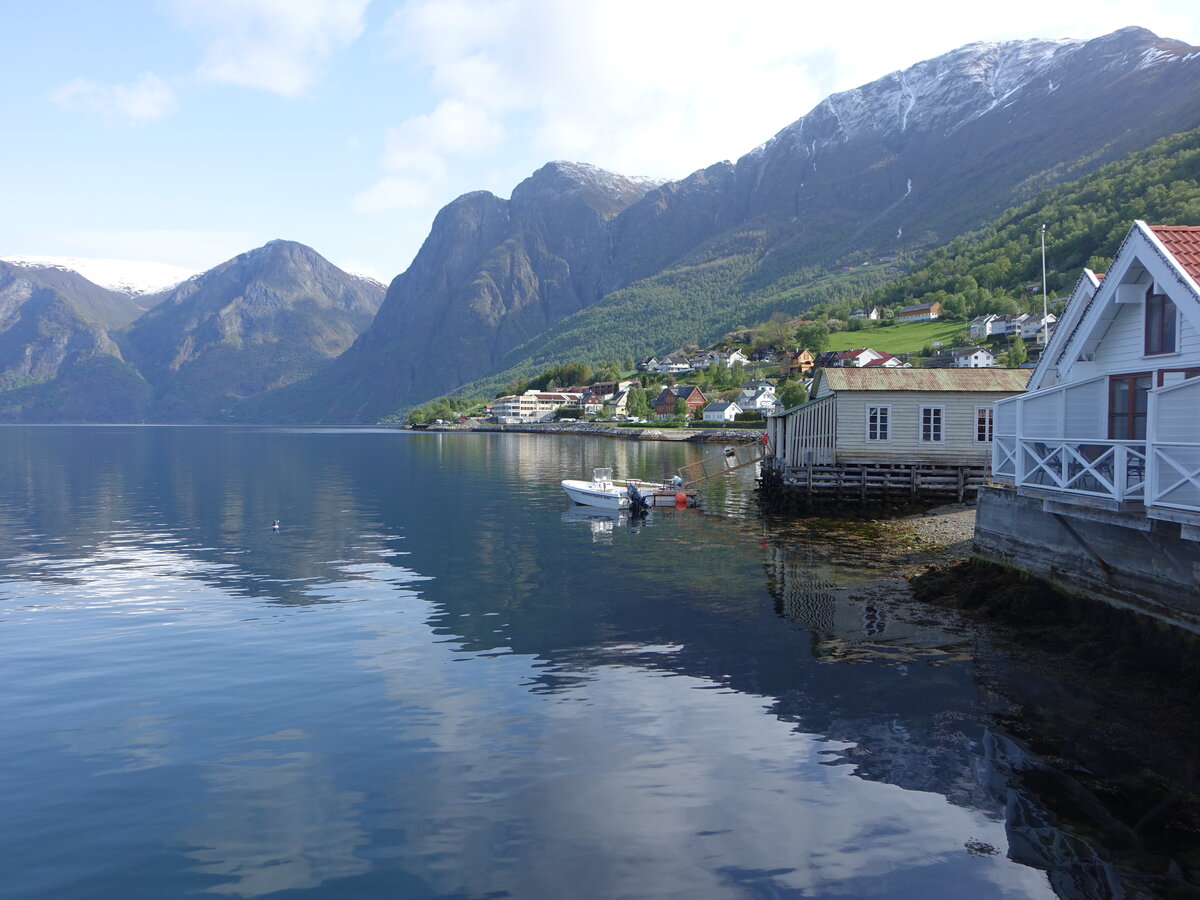 Aurlandsfjord bei Aurlandsvangen, Vestland (26.05.2023)