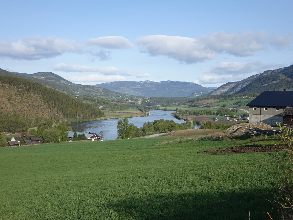 Ausblick auf das Gudbrandsdalen Tal von Hundorp (25.05.2023)