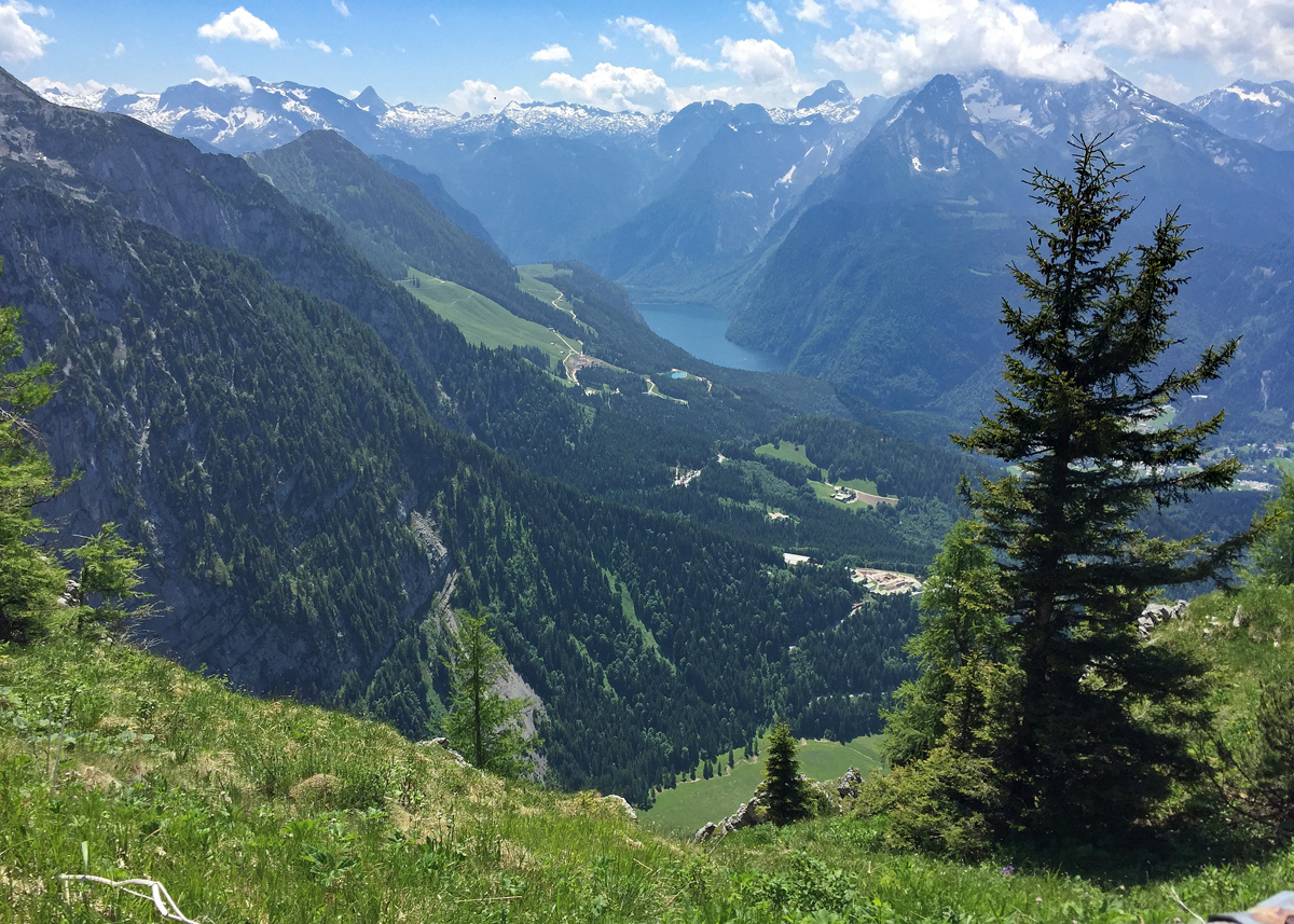 Ausblick auf den Königssee und das Watzmannmassiv im Berchtesgadener Land - 13.06.2017