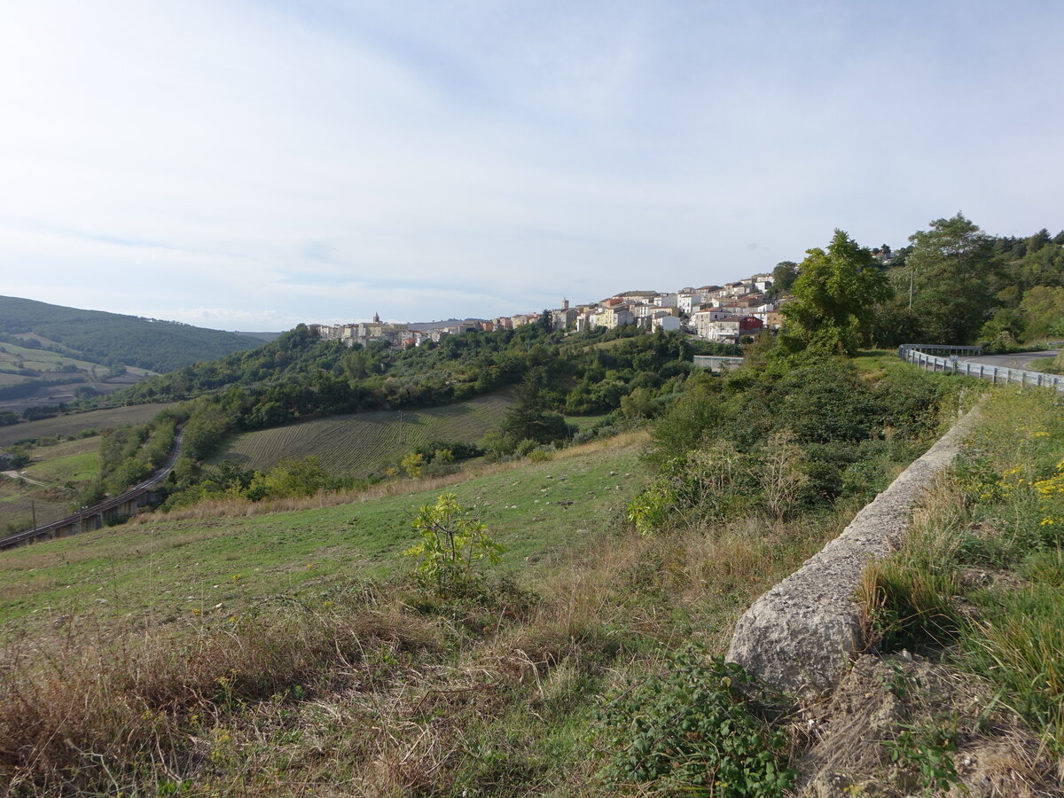 Ausblick auf Larino in der Provinz Molise (17.09.2022)