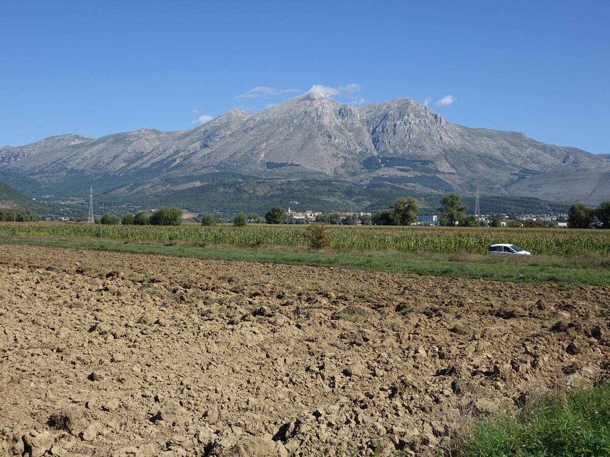 Ausblick auf den Monte Velino (2486 M) bei Scurola Marsicana (19.09.2022)