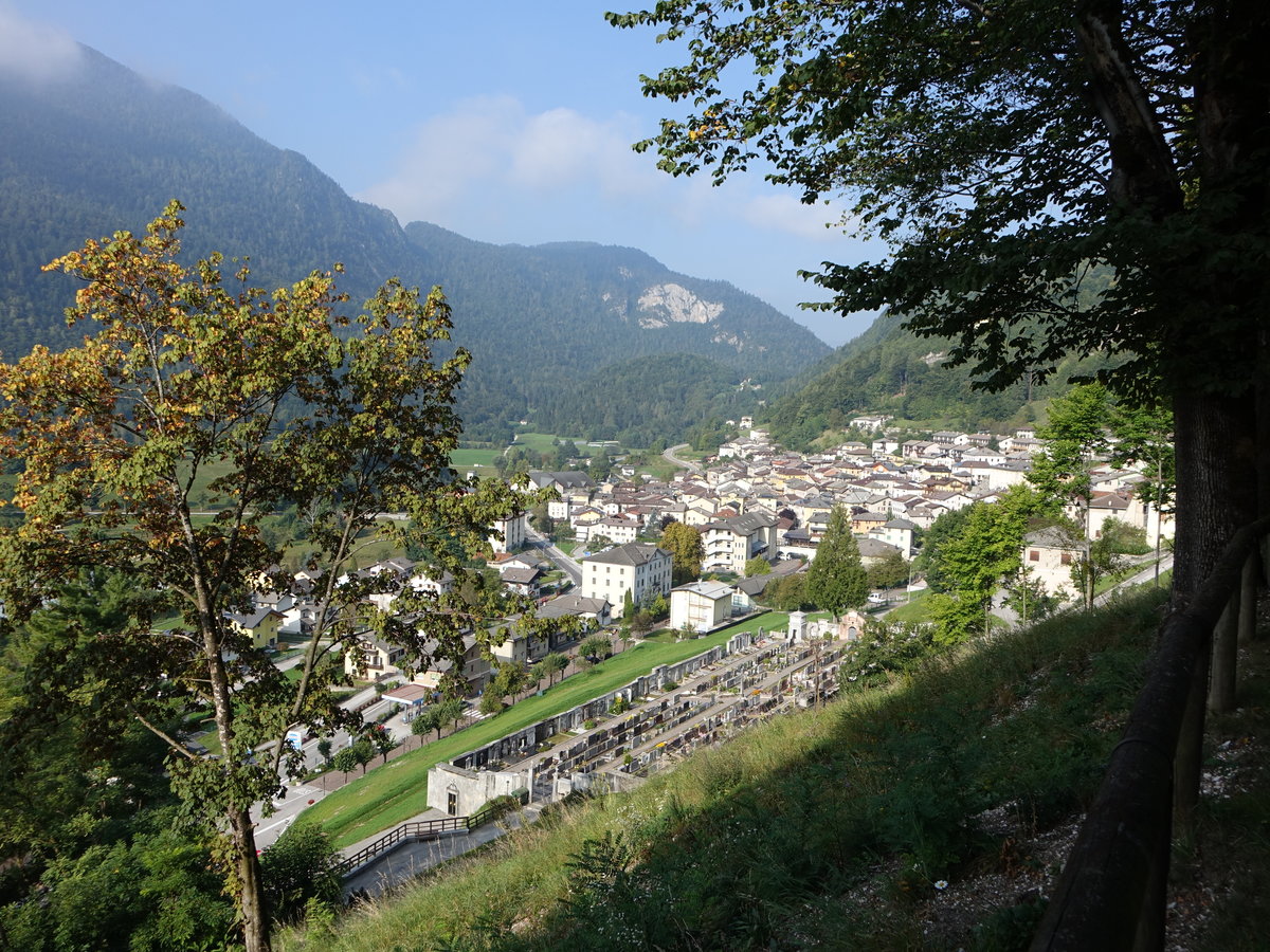 Ausblick auf Pieve Tesino im Tesinotal (17.09.2019)