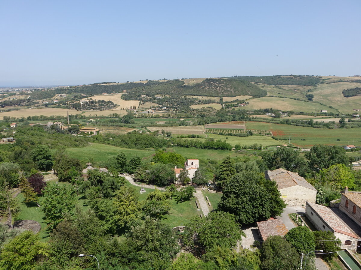 Ausblick vom Franziskanerkloster von Tarquinia, Latium (23.05.2022)