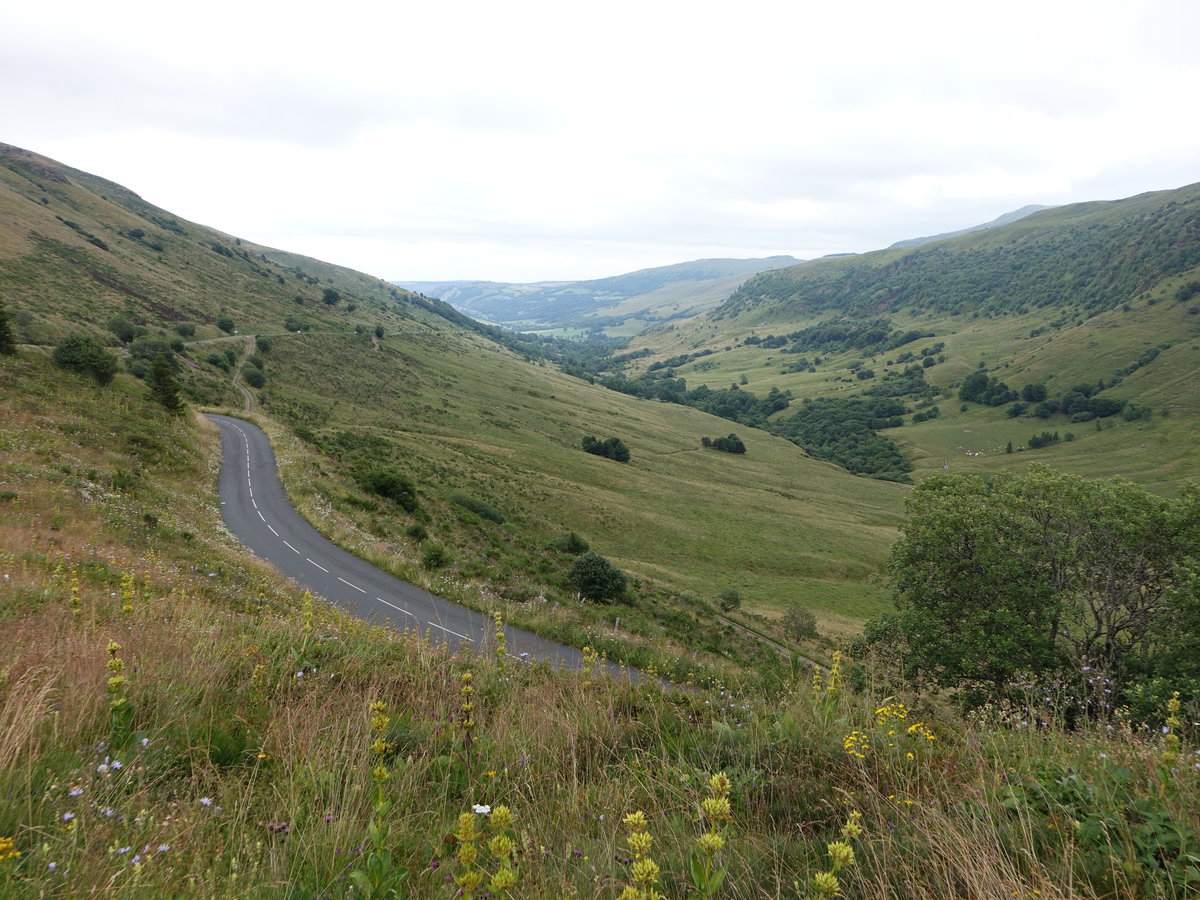 Ausblick vom Pass Col de Serre im Monts du Cantal, Zentralmassiv (21.07.2018)