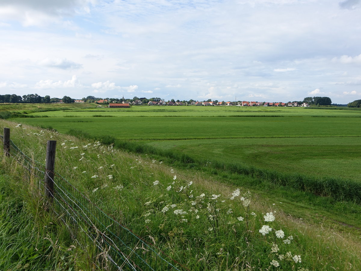 Aussicht auf Blokzijl, einem Ortsteil der Gemeinde Steenwijkerland, Provinz Overijssel (24.07.2017)