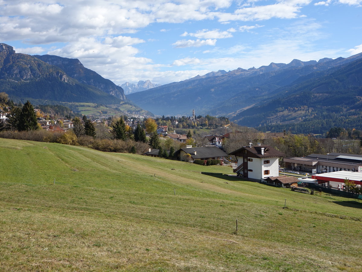 Aussicht auf Carano im Trentino (27.10.2017)