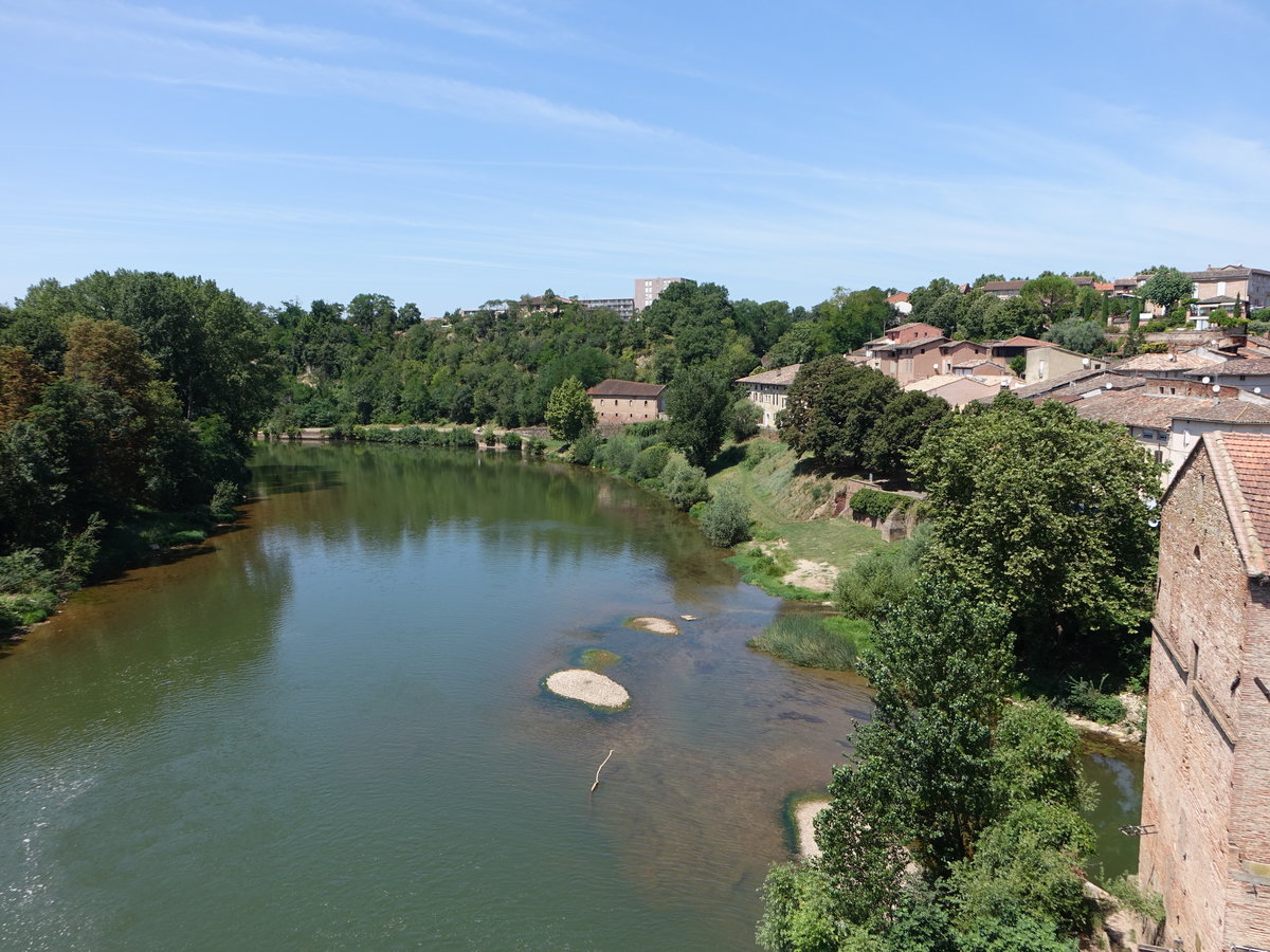 Aussicht auf dem Fluss Tarn bei Gaillac, Dept. Tarn (30.07.2018)