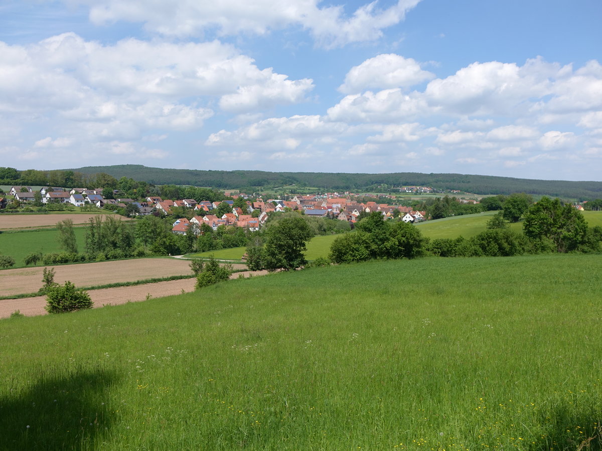 Aussicht auf Hagsbronn im Fränkischen Seenland (26.05.2016)