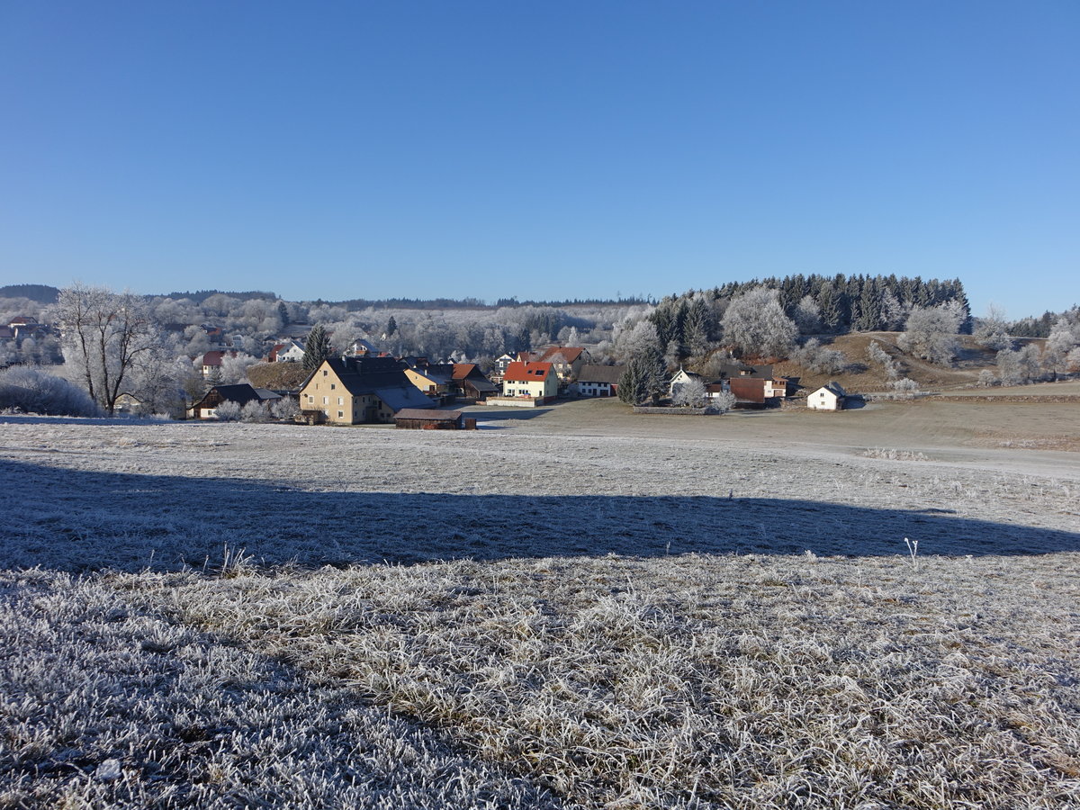 Aussicht auf Leibertingen am Südrand der Schwäbischen Alb (31.12.2016)