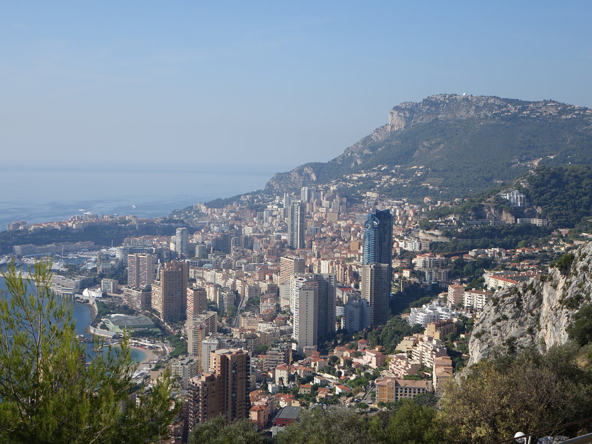 Aussicht auf Monte Carlo vom Mont Gros (27.09.2017)