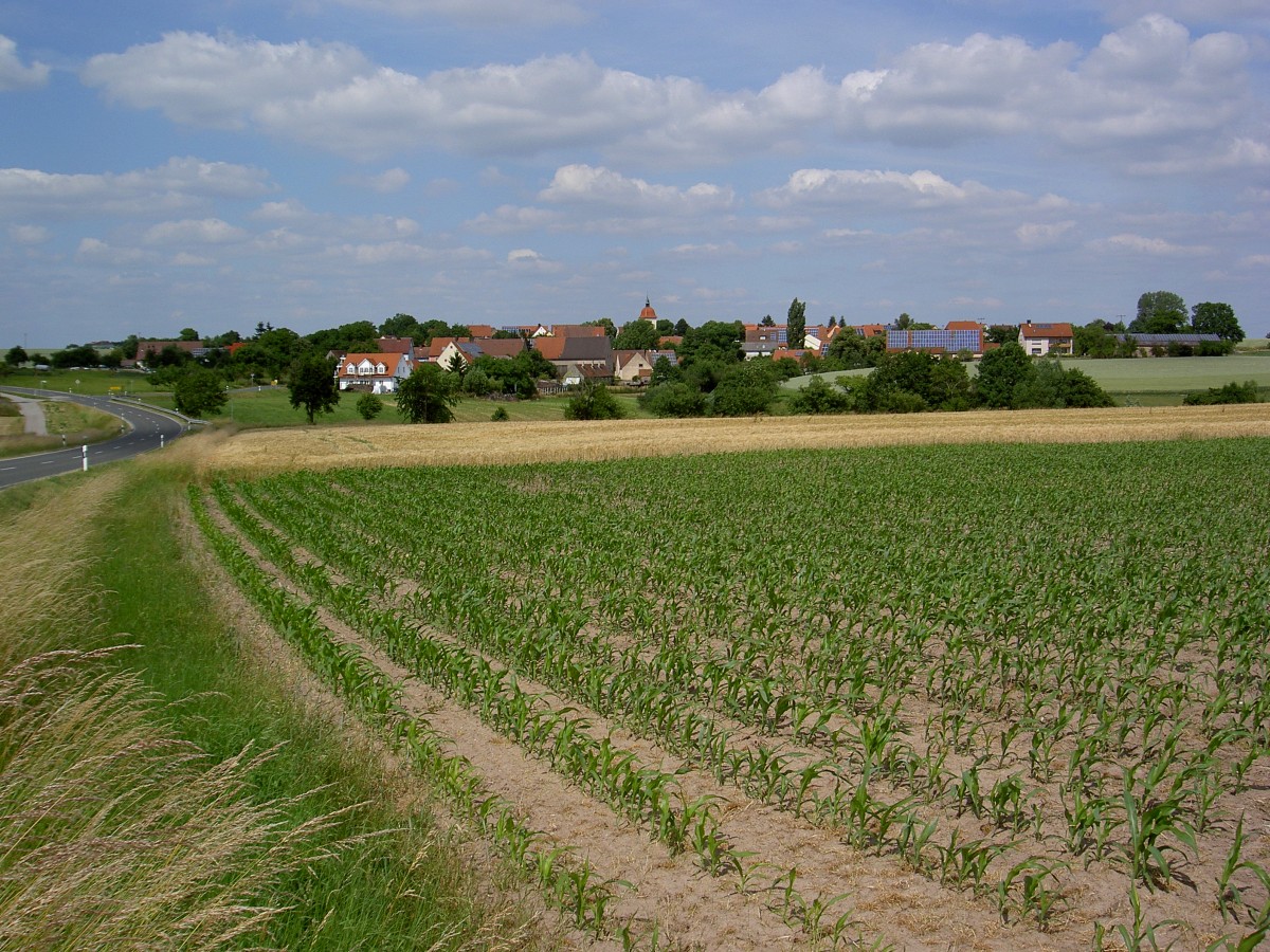 Aussicht auf Neustetten in Mittelfranken (19.06.2014)