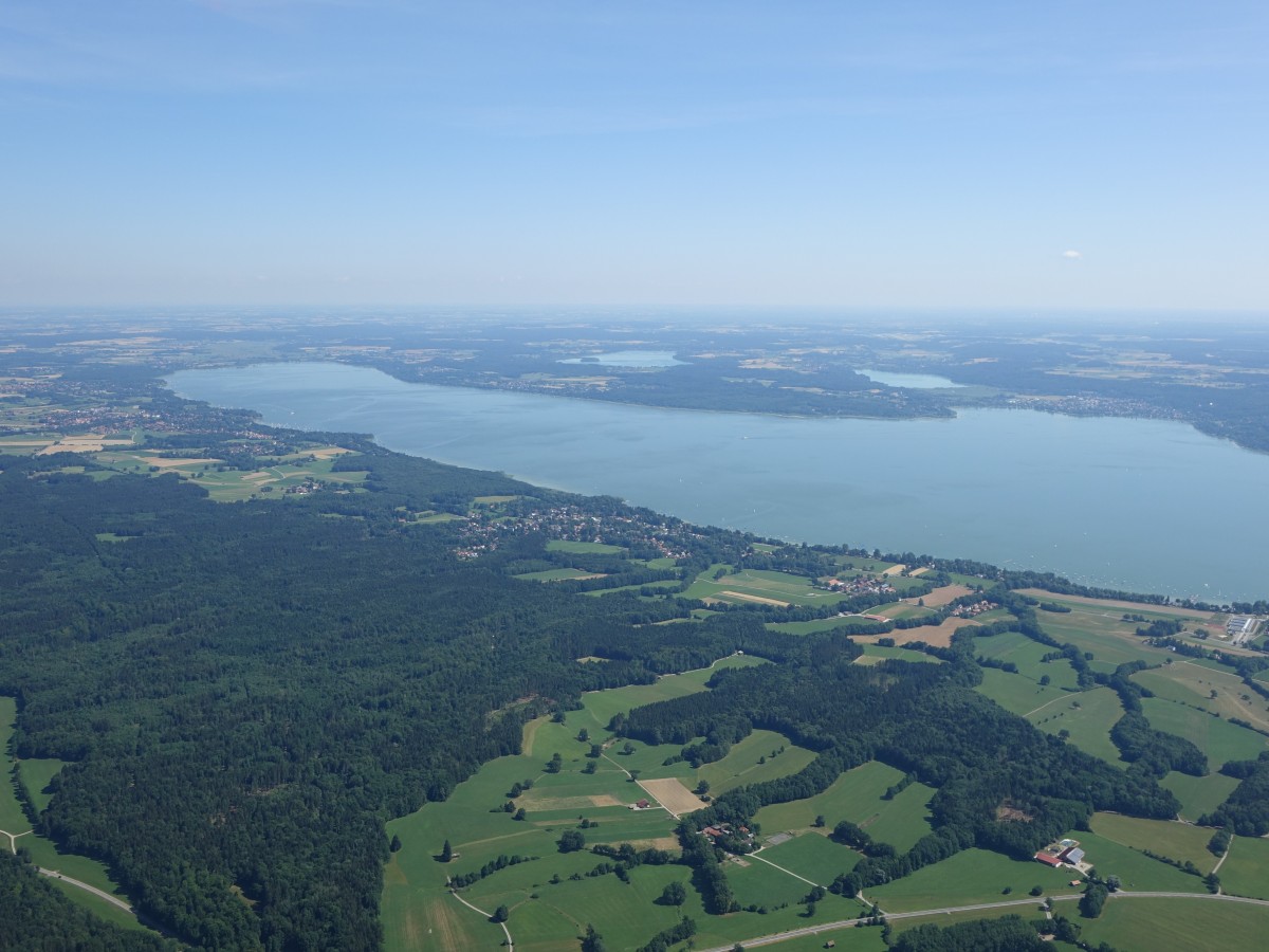 Aussicht auf das Nordende des Ammersee (26.07.2015)