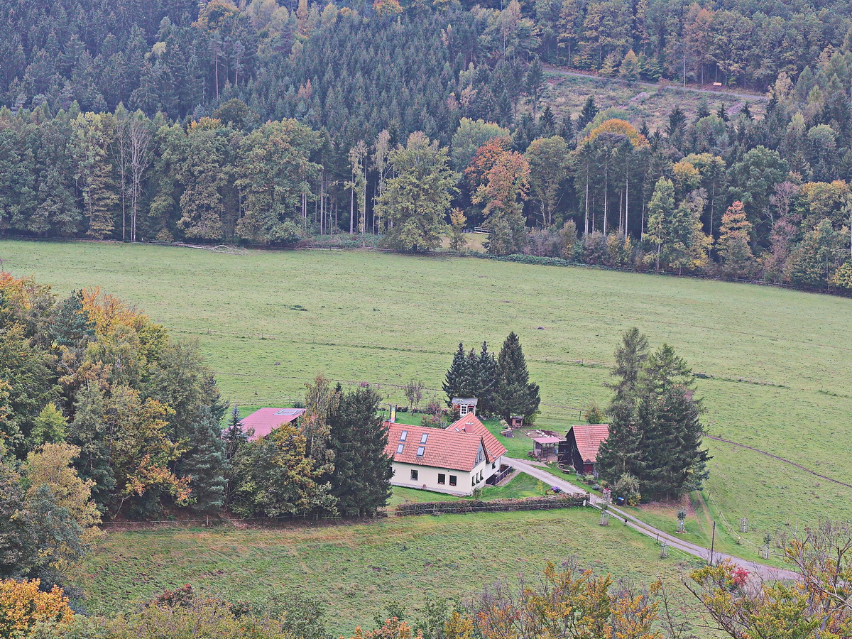 Aussicht von der Festung Königsstein am 17. Oktober 2021.