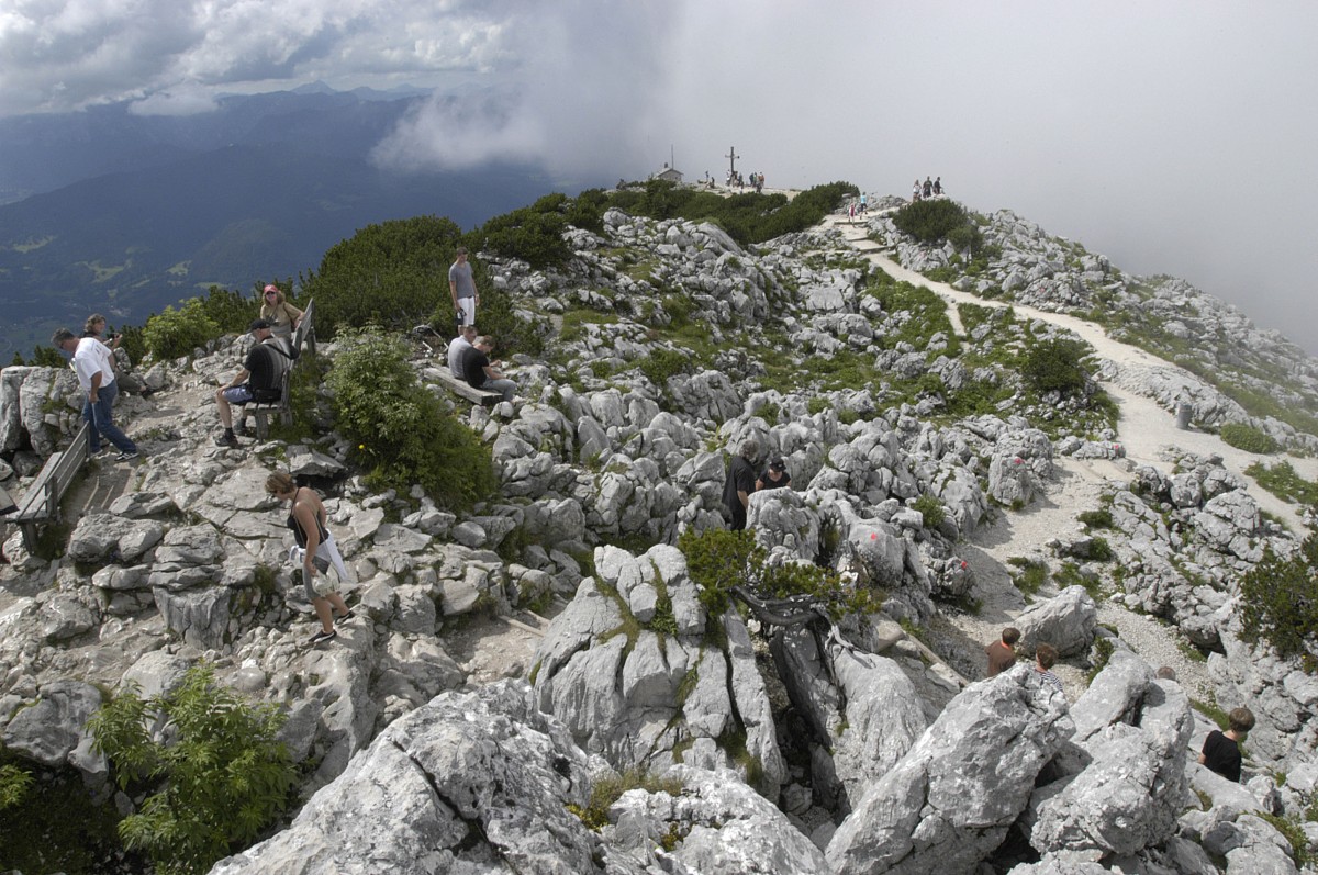 Aussicht vom Kelhstein (1881 Meter) Richtung Westen. Aufnahme: Juli 2008.