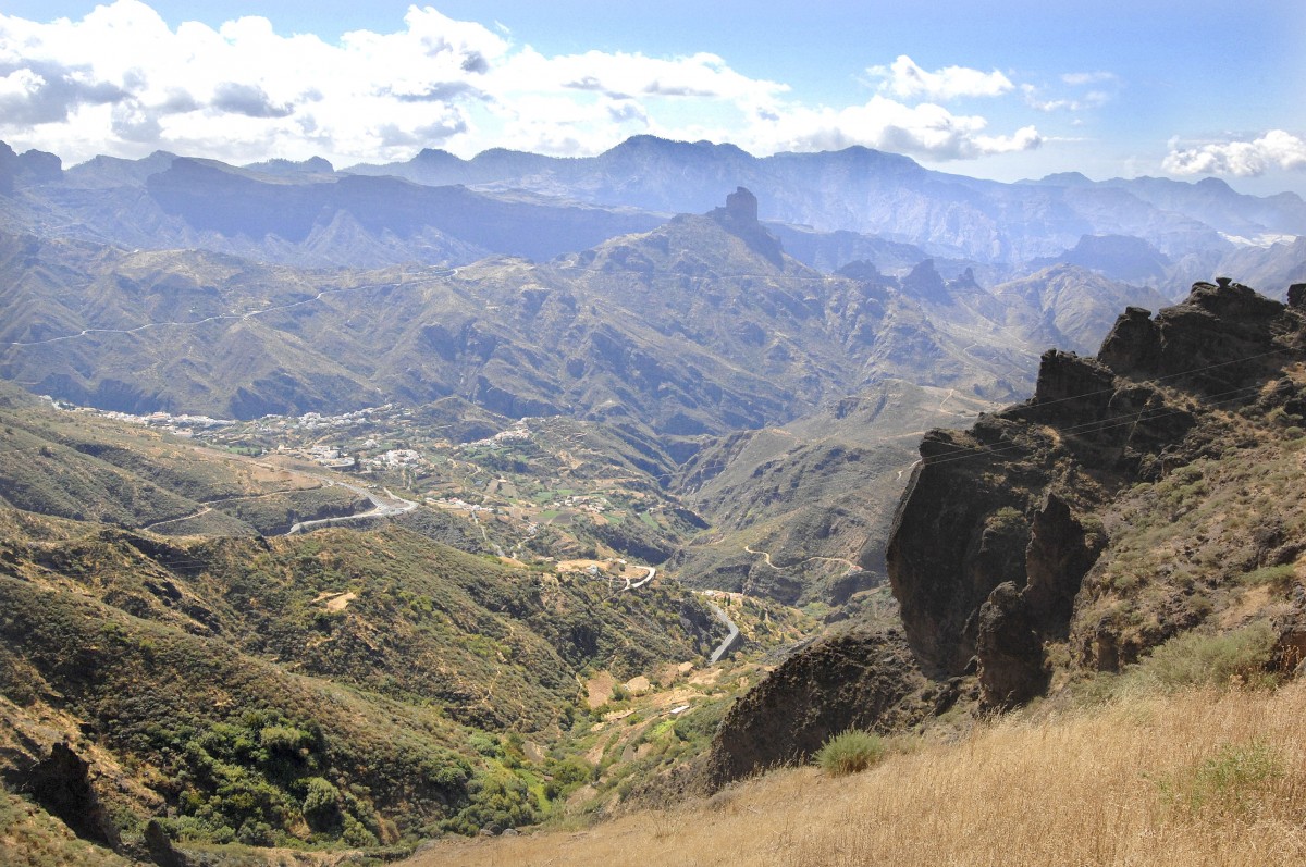 Aussicht von Mirador de Becerra - Gran Canaria. Aufnahme: Oktober 2009.