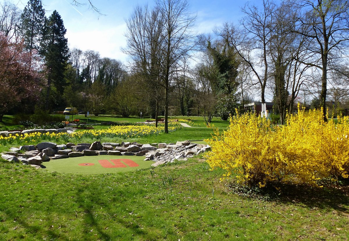 Bad Bellingen, Frühling im Kurpark, April 2018