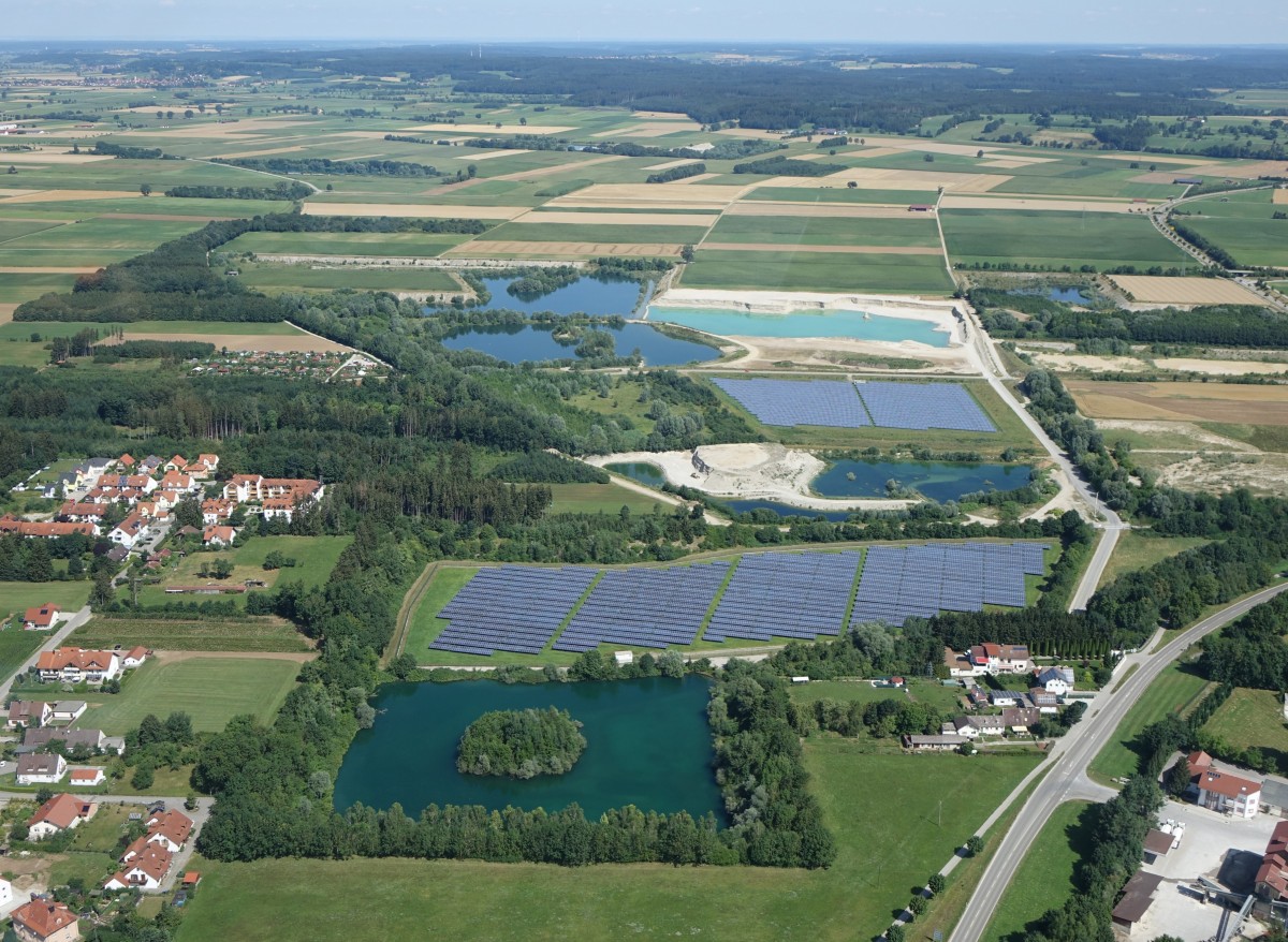 Baggerseen und Solaranlagen bei Türkheim (26.07.2015)