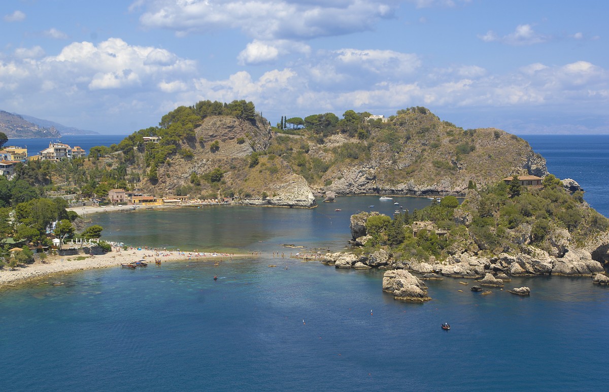 Baia Dell'Isola Bella bei Taormina auf Sizilien. Aufnahme: Juli 2013.