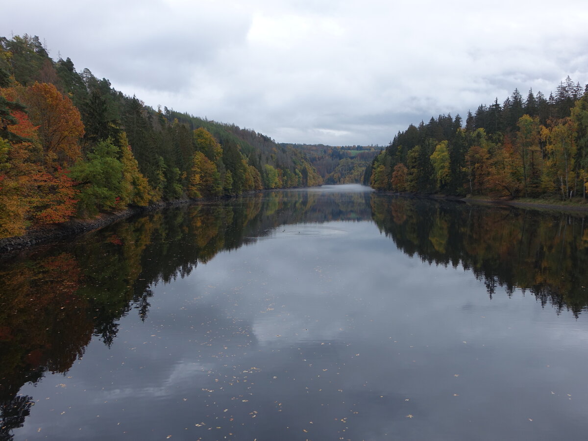 Bleilochtalsperre bei Remptendorf, Saale-Orla-Kreis (18.10.2022)