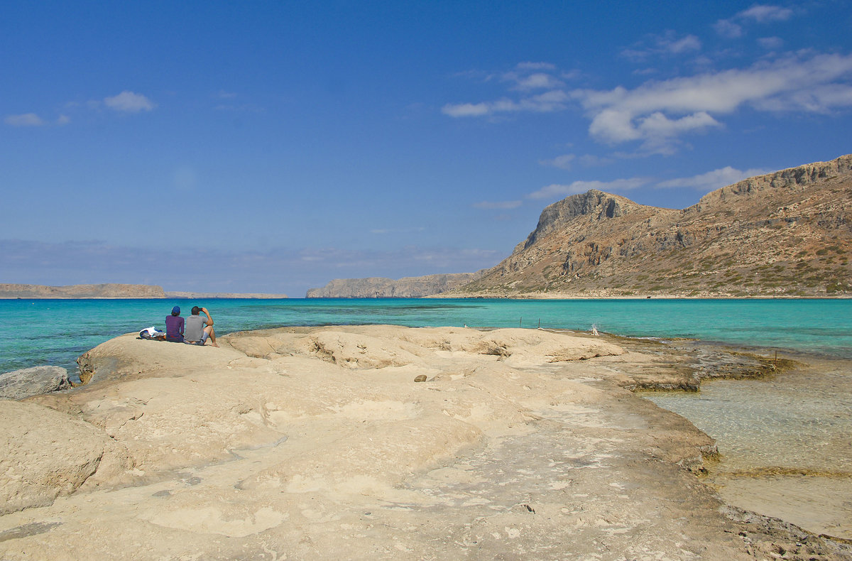 Blick auf die Halbinsel Gramvousa - Kreta. Aufnahme: 20. Oktober 2016.