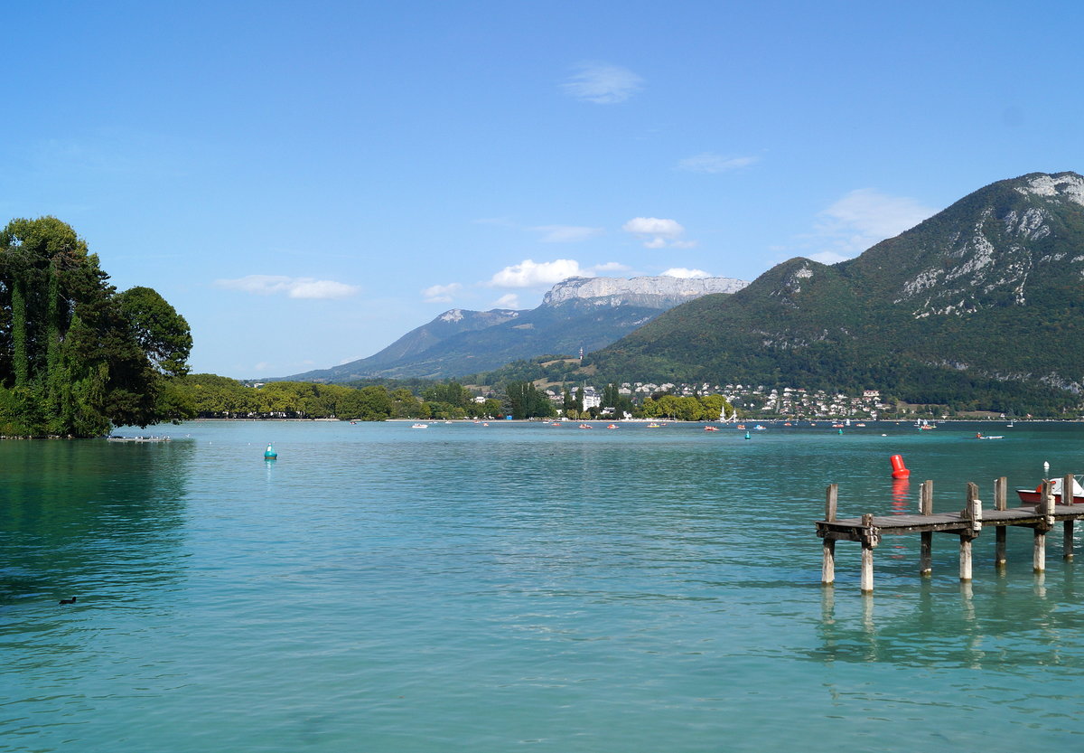 Blick auf den Lac d'Annecy, 12.09.2018.